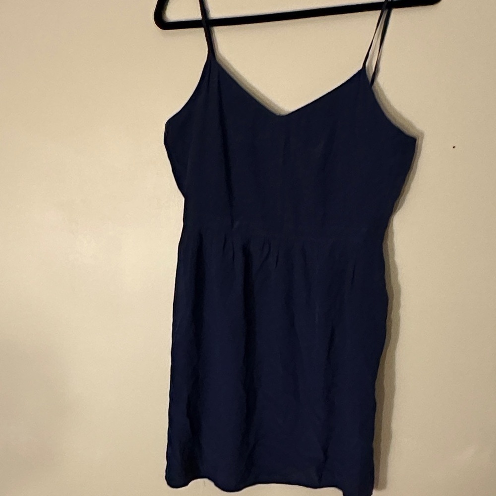 Madewell Deep Blue dress with pockets